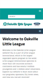 Mobile Screenshot of oakvillelittleleague.com