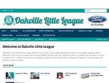 Tablet Screenshot of oakvillelittleleague.com